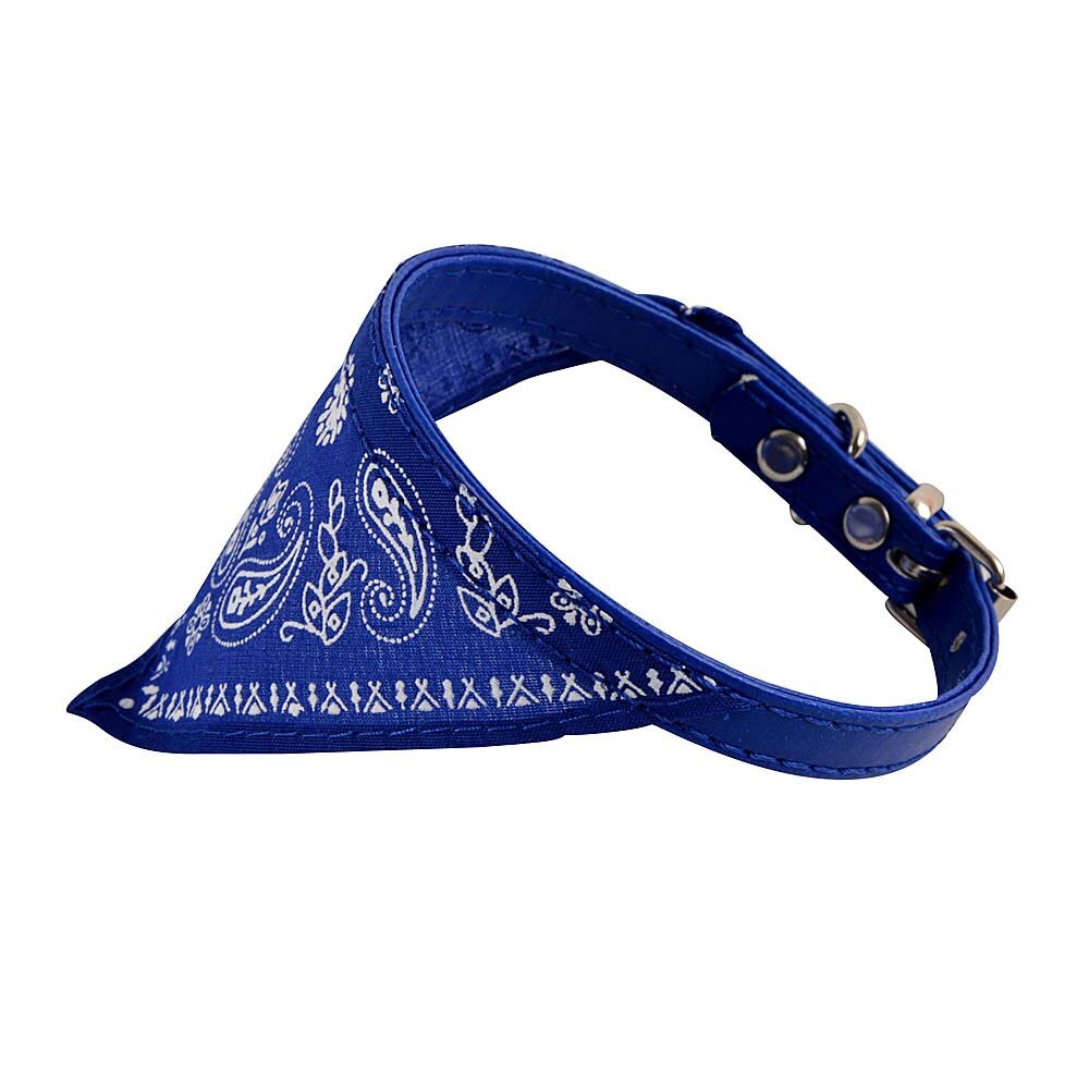 Einstellbare Haustier Hund Welpen Katze Nacken Schal Bandana Halstuch Verstellbare Großen hund bandana Lätzchen Schal Wasserdicht Speichel Handtuch: Blau 