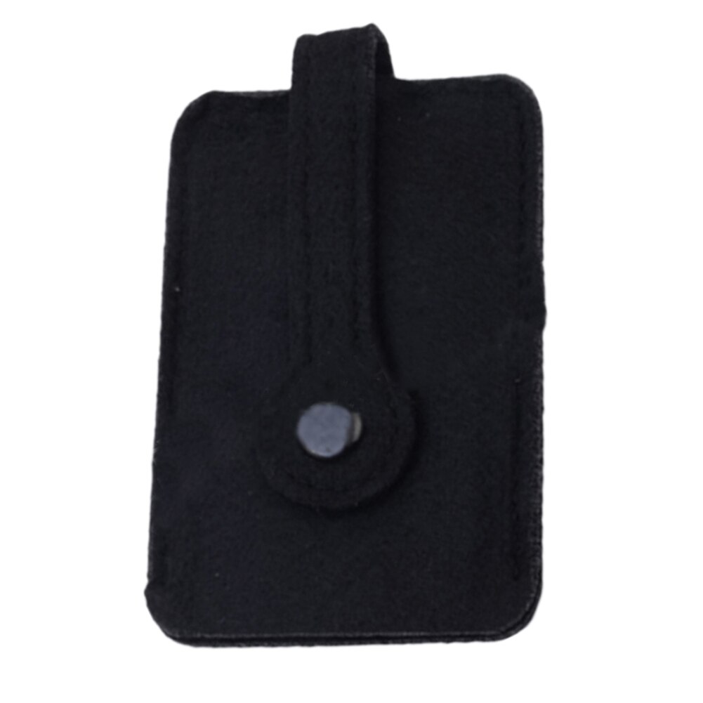 Unisex Autosleutel Portemonnee Portemonnee Wolvilt Sleutelhanger Holder Pocket Keys Organizer Pouch Case Bag: Black