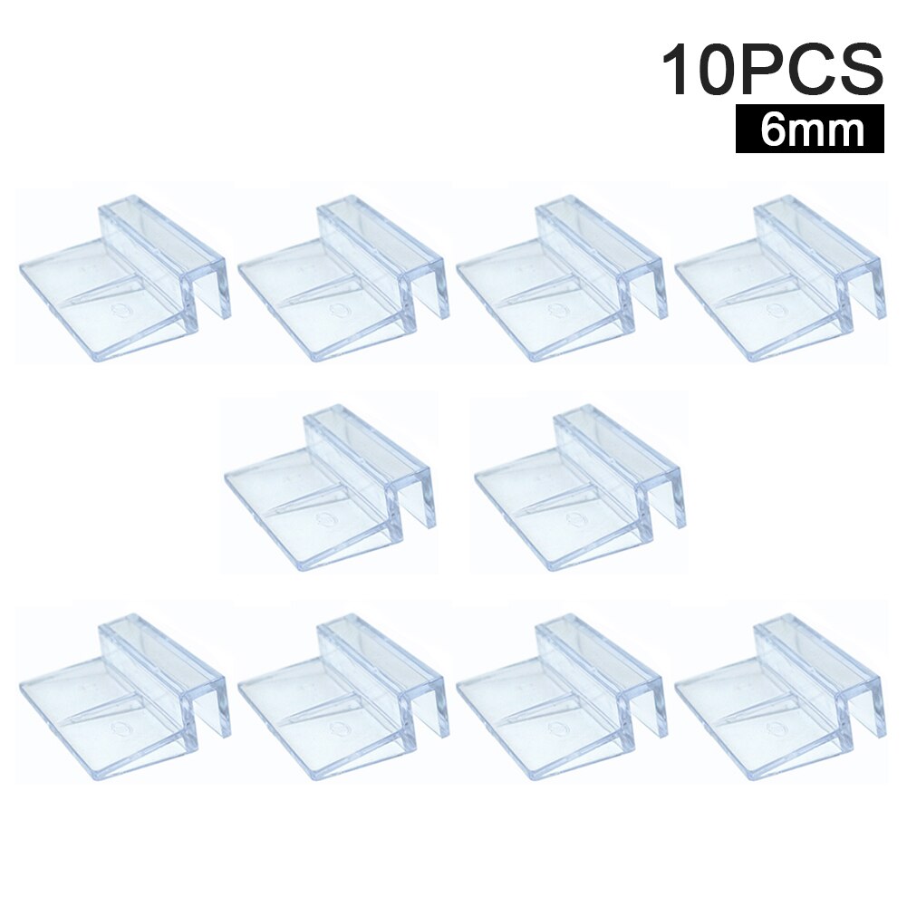 10pcs Stand Easy Install Fish Tank Support Holder Pet Supplies Accessories Home Multifunctional Clear Aquarium Glass Cover Clip