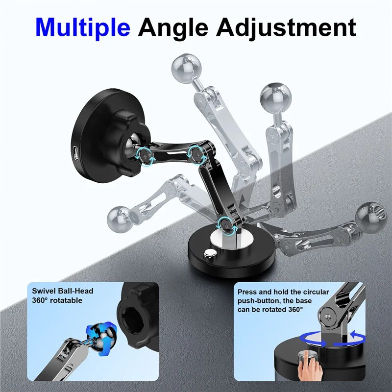 Soporte magnético para cargador inalámbrico de coche, soporte magnético para estación de carga rápida para iPhone 15, 14, 13, 12 Pro Max