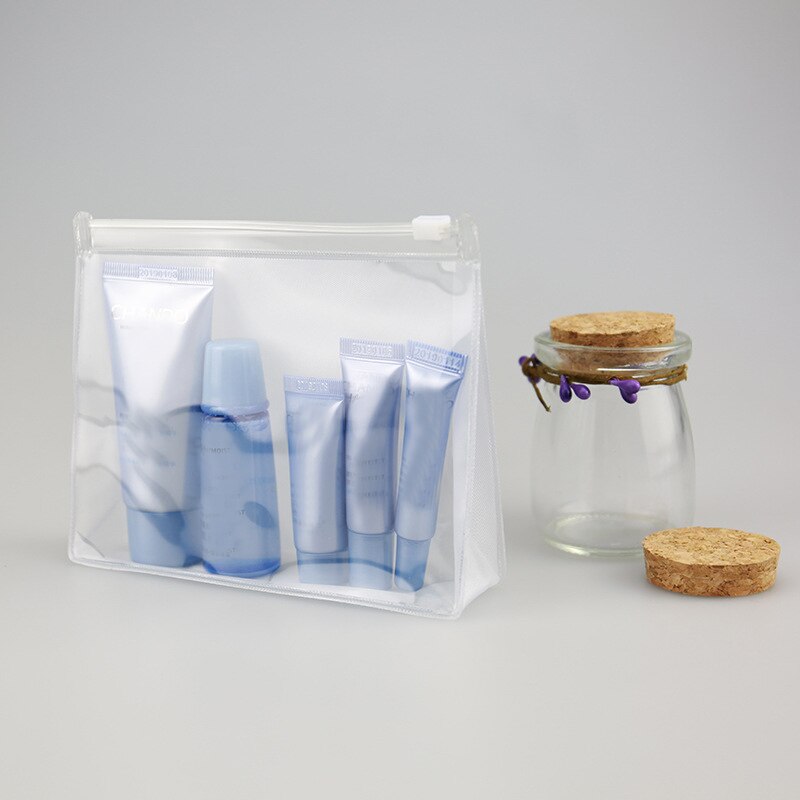 Vellichor 4-delige heldere harde ritsvak, waterdichte transparante etui voor potloden en toiletartikelen, reisorganisator, cosmetische tas, speelgoedopbergbox