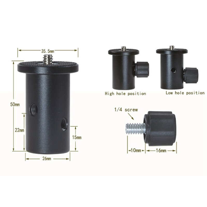 Camera Light Stand Conversion Head Flash Bracket Adapter Mount 1/4 for Umbrella Holder Photography Equipment Accessories