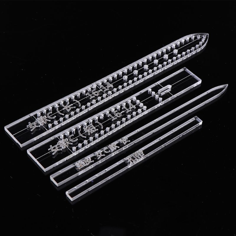 4pcs/set Transparent Acrylic Watch Strap Band Stencil Template Mold DIY Leather Craft Tool Home Supplies For Women