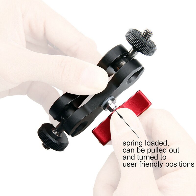 Double Ball Head Magic Arm Mount Clamp Bracket Adapter Support for SLR ...