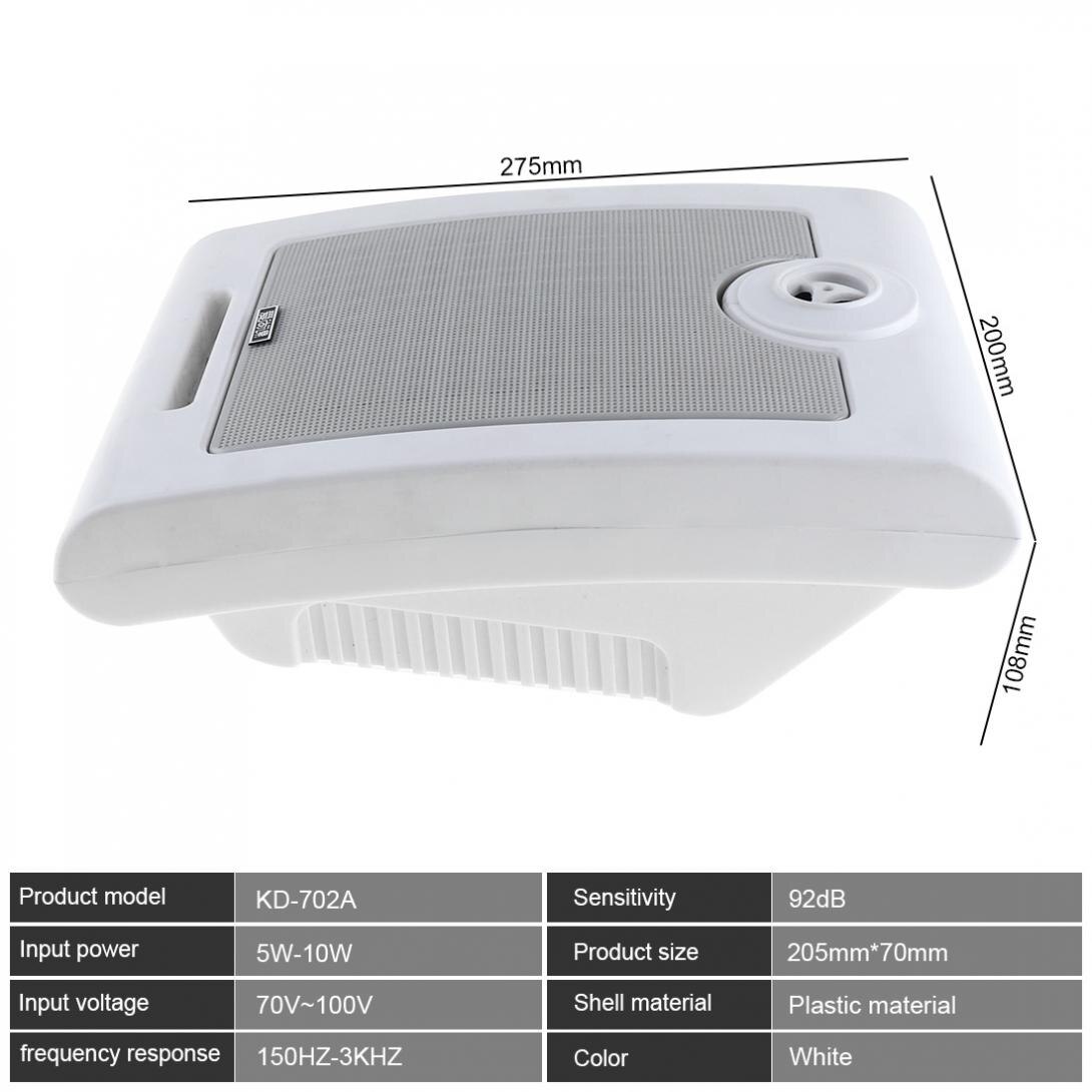 Sensibilidad: Altavoz de pared de 92dB 10W de para el techo altavoz público para Parque/escuela/restaurante