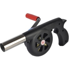 Miznell 1pc bbq manuell fläkt luftfläkt för grill eldbälg utomhus matlagning picknick camping handvev verktyg