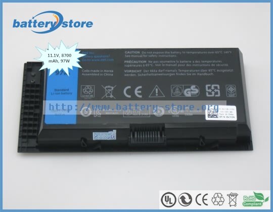 Genuine battery FV993 for Dell precision M6700, DELL precision M6600, Dell precision M4700, Dell precision M4600 97W, 8700mAh,