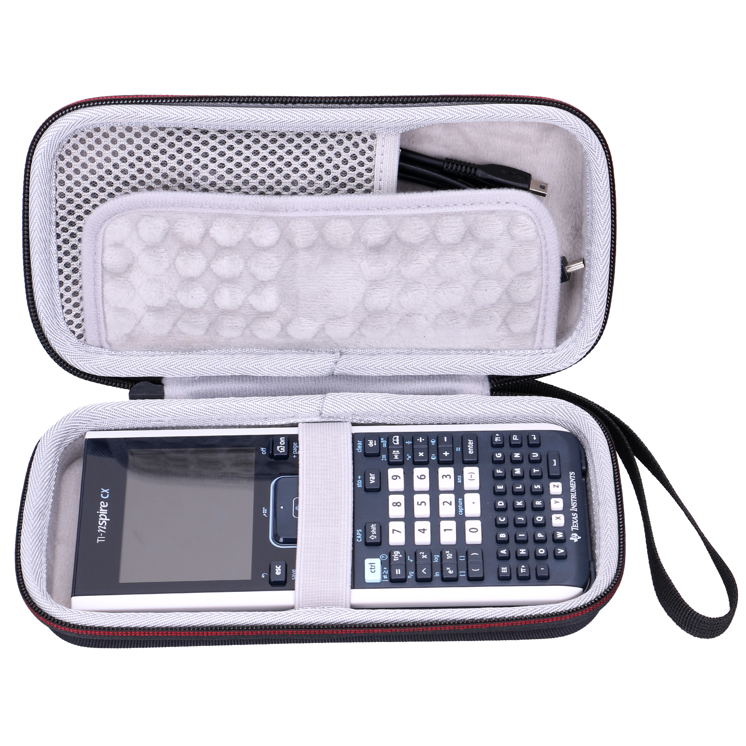 LTGEM EVA Waterdichte Shockproof Carrying Hard Case Voor Texas Instruments TI-Nspire CX Grafische Rekenmachine