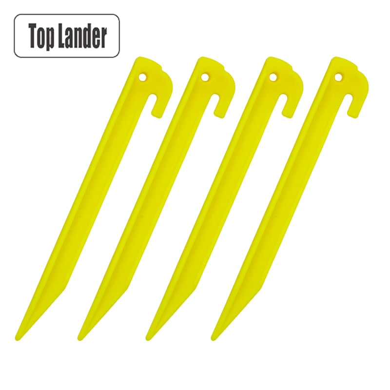 4 st tältpinnar plast tält stakar för sandstrand tält lätt säkerhetsnylon material 19 cm längd utomhus camping vandring