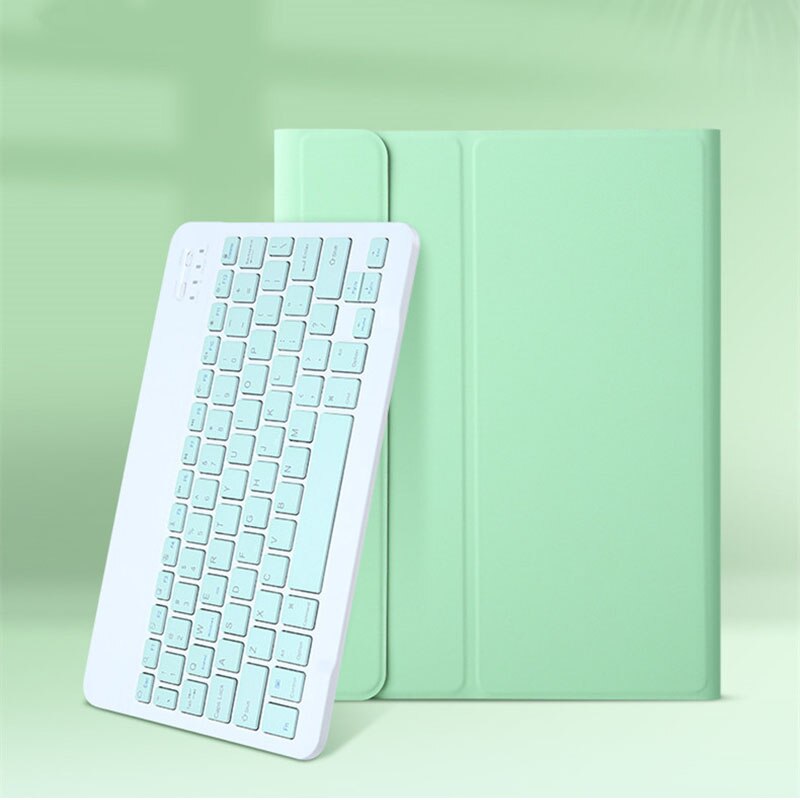 Rękaw ochronny klawiatura Bluetooth Teclado Touchpad dla iPad 9.7(2017/2018) Air2/Pro9.7 klawiatura bezprzewodowa iPad Teclado: Green