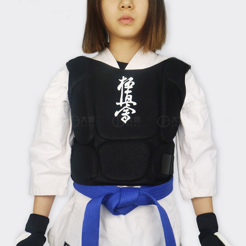 Protector pecho para Karate hembra Karate Protector de pecho Protector corporal para Taekwondo Karate principiante de formación de equipos de protección: Kyokushin Karate / L