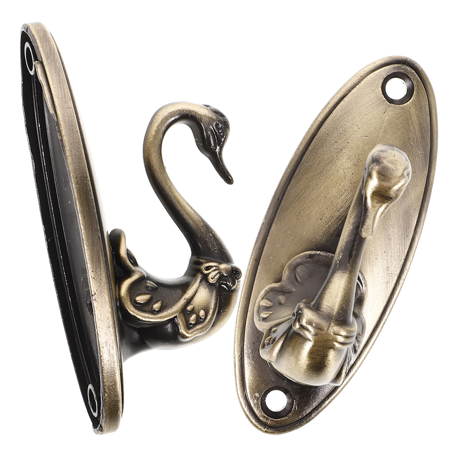 Par de ganchos de bronce, alzapaños decorativos para cortinas, retenedores Vintage, cortinas rosas, accesorios para decoración del hogar, ganchos para cortinas, decoración del hogar