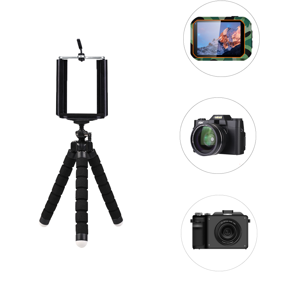Elistooop Camera Statief Stand Adapter Moblie Telefoon Clip Beugel Houder Statief Monopod Stand voor Smartphone