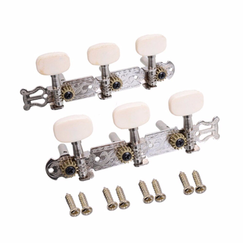 Alloy Tuning Pegs Tools Machine Heads Tuners Tip for Classical Guitar Three Button Tuning Keys Accessory