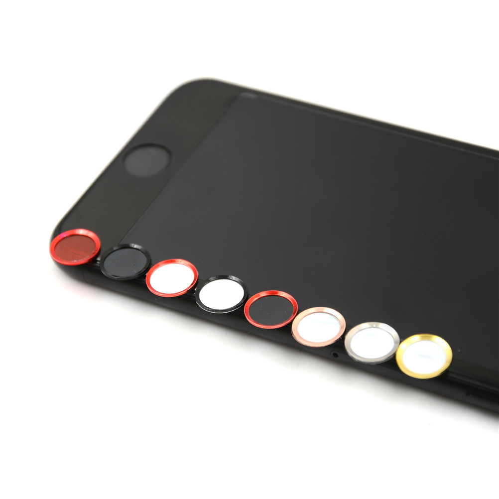 Home Knop Sticker Protector Toetsenbord Keycap Voor IPhone 5 s 5 SE 4 6 6 s 7 Plus Ondersteuning Vingerafdruk Unlock Touch Key ID