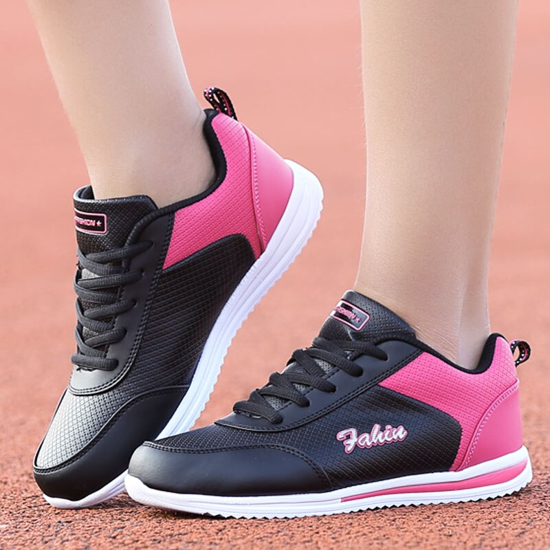 Tenis Feminino Women Tennis Shoes Tenis Mujer Female Gym Sport Shoes Stability Breathable Flats Trainers 1: black / 5