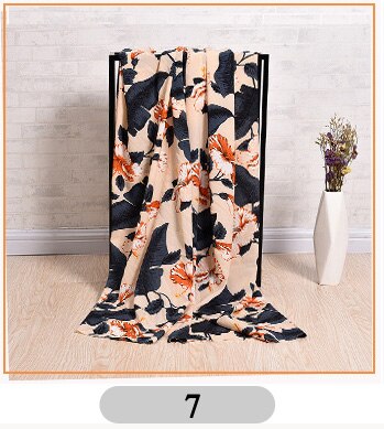 Size100cm*150cm Buulqo Meter Printed Chiffon Fabric Retro Sewing Upholstery Polyester Fabric For DIY Dress Skirt Material Fabric: 7
