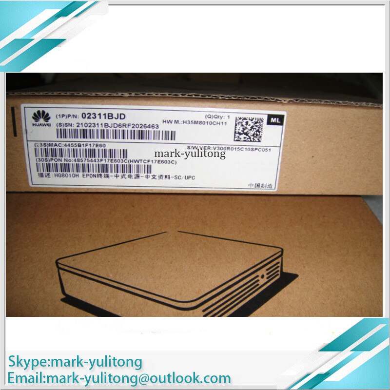 Original HUA WEI HG8010H EPON UN ONT 1GE With EPON port 1 applies to FTTH mode, C + class, termination Epon