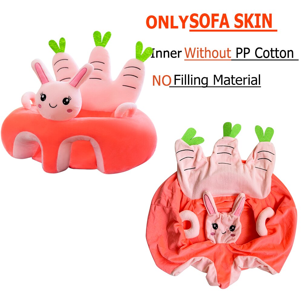 Alleen Cover Leuke Cartoon Baby Sofa Cover Leren Zitten Seat Feeding Stoel Case Kids Sofa Huid Zuigeling Babyzitje zonder Katoen: 4