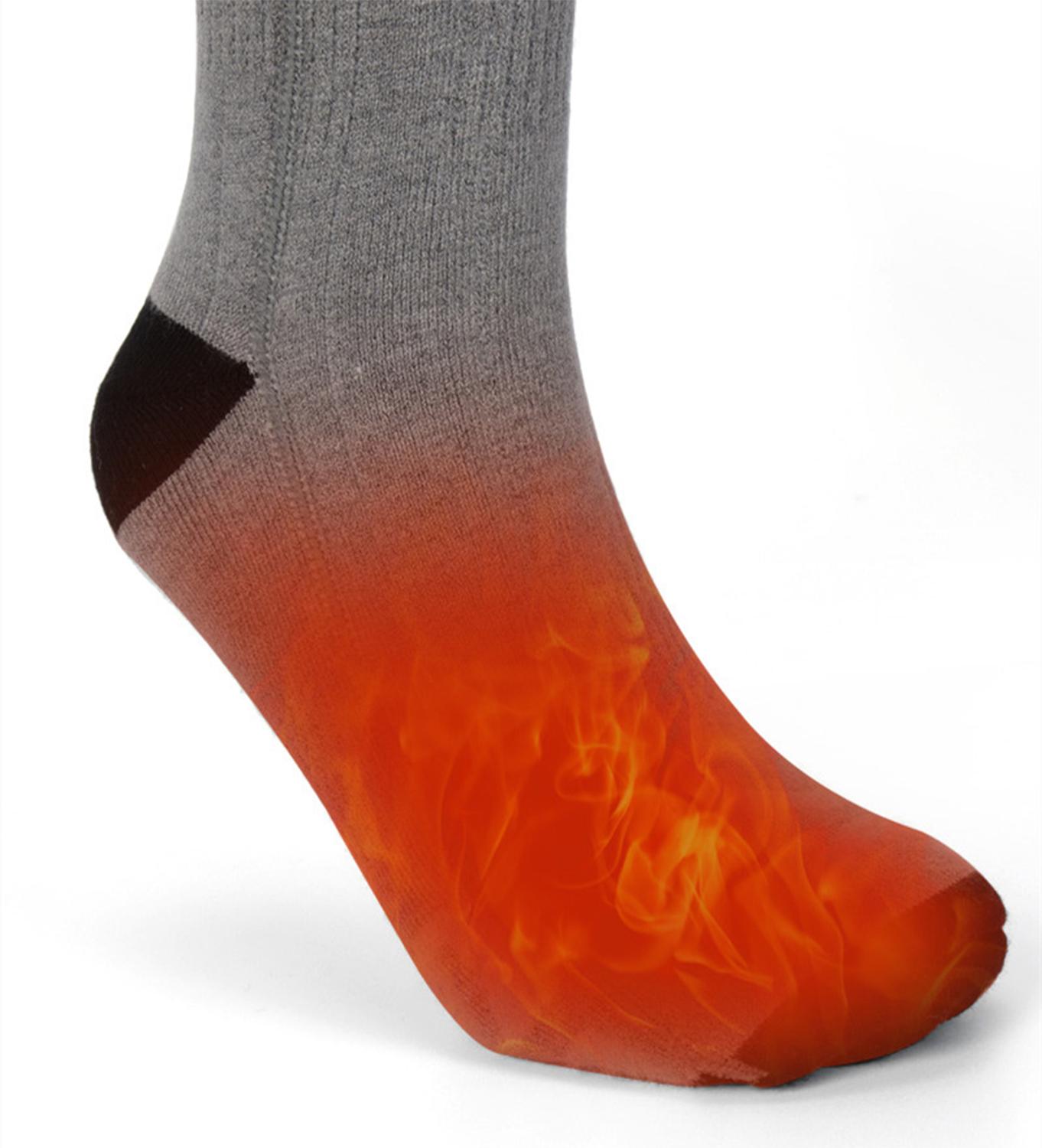 Calcetines calefactables eléctricos con batería recargable, para hombre y mujer, para invierno, esquí, deporte de ciclismo