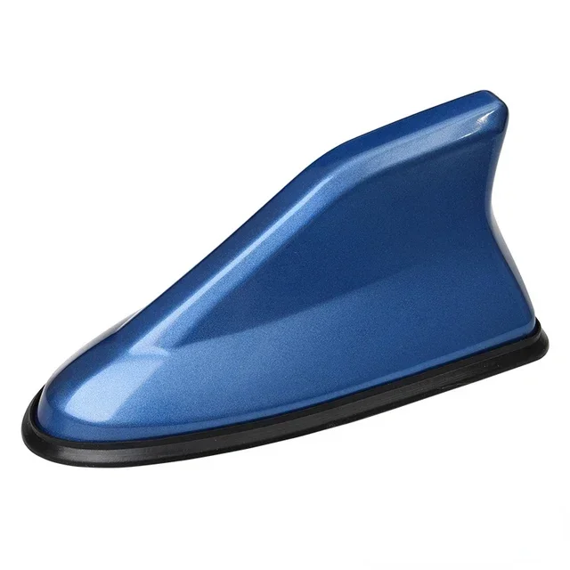 Car Shark Fin Antenna Cover for SUV Truck Universal Carbon Fiber Look Radio Signal Aerials Roof Exterior Accessories Amagi: Blue