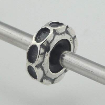 Authentic 925 Sterling Silver Spacer Stopper Heart Flower Bead Charm Fit European Style 3.0mm Bracelet Jewelry: 12
