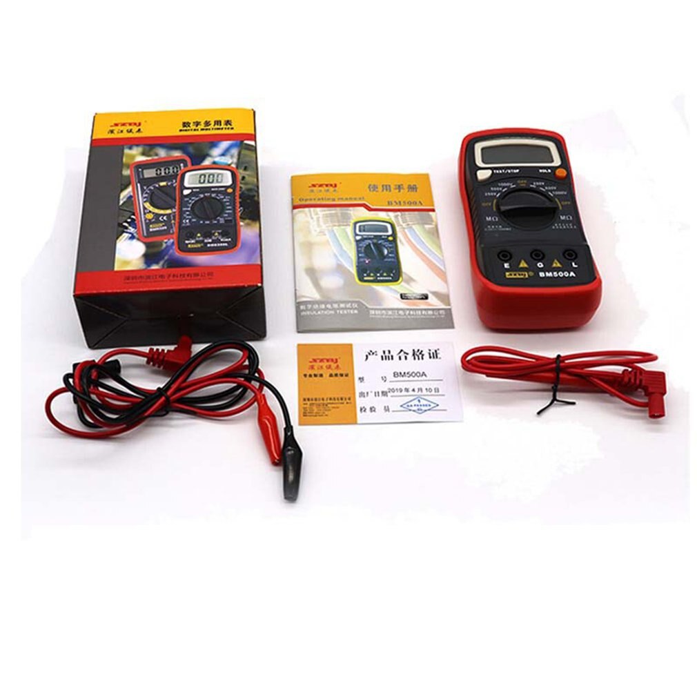 BM500A 1000V Digitale Auto Range Meter Tester Megohmmeter Voltmeter Hohe Spannung led-anzeige