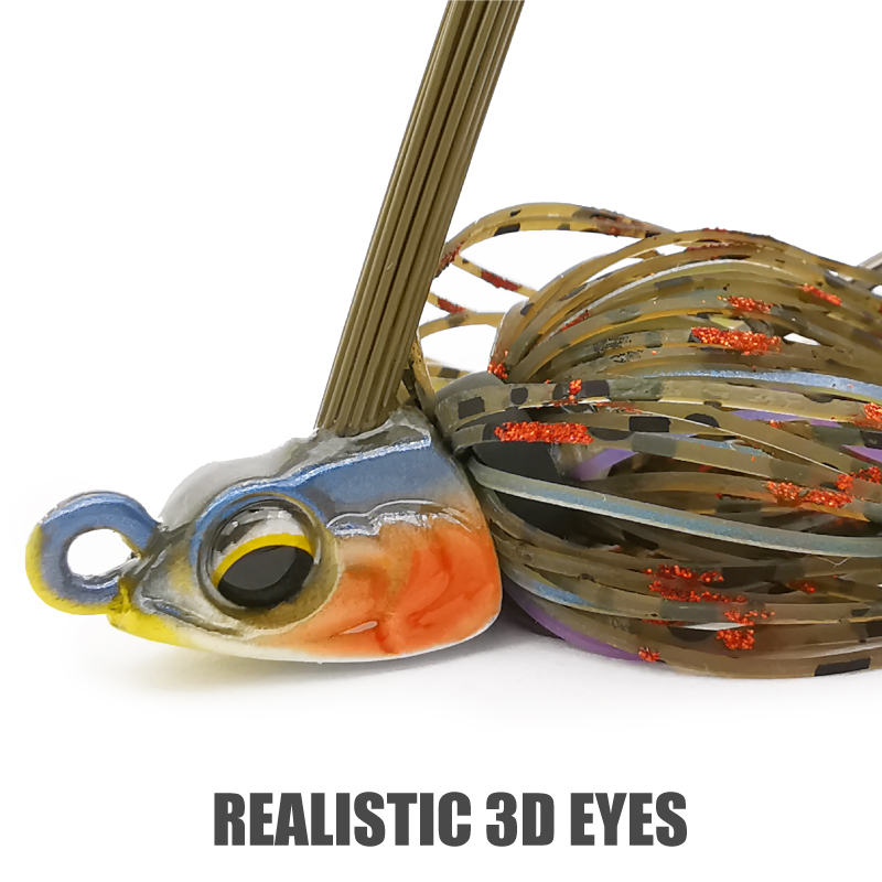 Lureholic 7~14g Weedless Swim Jig High Wire Bait Performance Jig Head Lure Fishing Bait for Bass Fishing With Mustad Hook