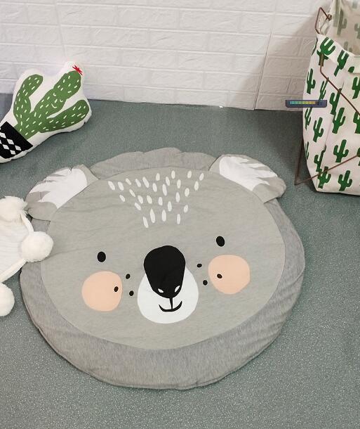 Monkey Baby Play Mats Kids Crawling Carpet Floor Rug Baby Bedding Rabbit Blanket Cotton Game Pad Children Room Decoration