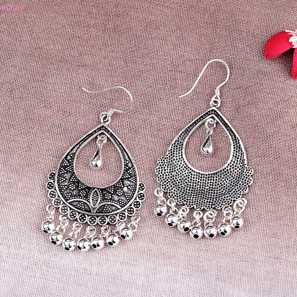 BOCAI thailändisch silber ohrringe für frauen reine handgemachte ohrringe S925 reinem silber schmuck frauen übertrieben Quaste Ohrringe
