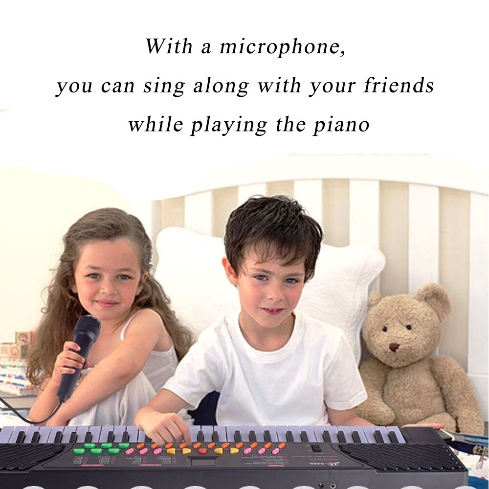 FOR KIDS 54 Keys Music Electronic Keyboard eletric Piano Multi-function Musical Instrument Kids With Microphone KB19