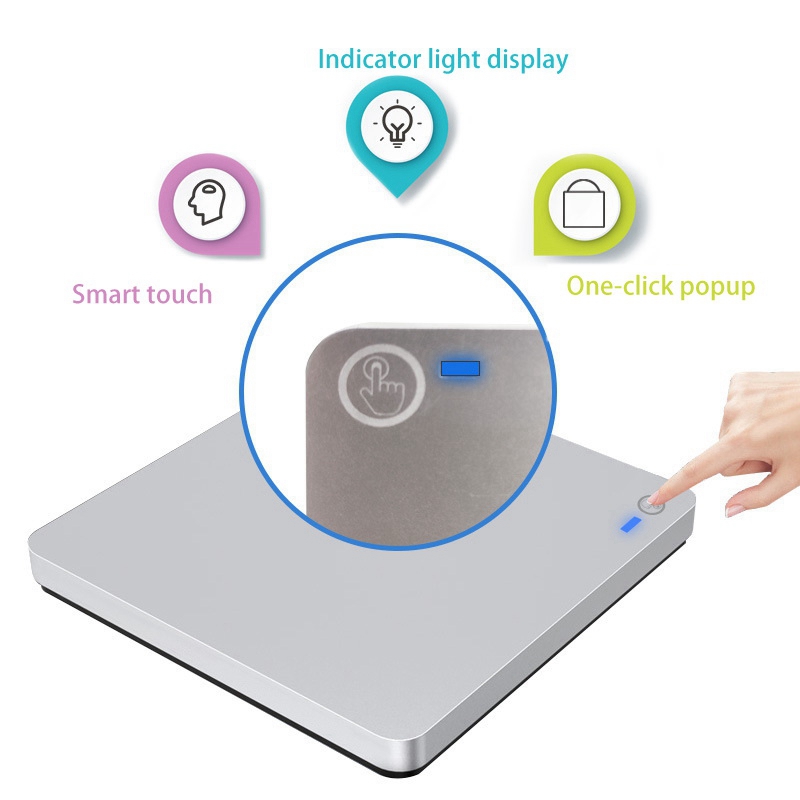 Usb Externe Cd/Dvd Drive Type C 3.1 Draagbare Ultra-Dunne Drive-Gratis Cd Films Spelers Voor laptop Pc Windows Mac