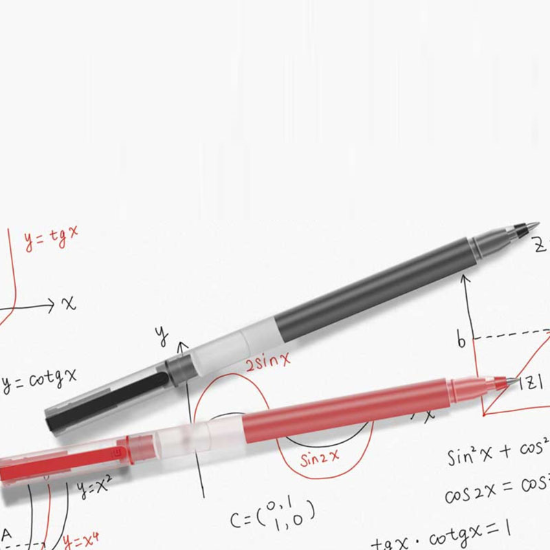 Xiaomi-Bolígrafo de Gel súper duradero, bolígrafo con signo de escritura de 0,5mm, recambio fluido de Suiza, bolígrafo de tinta roja y negra
