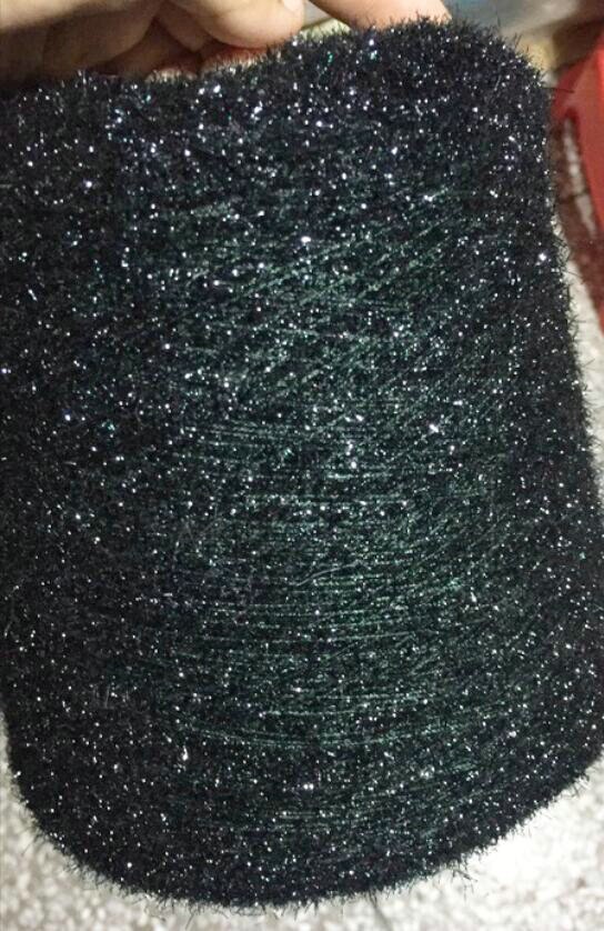 250 g/partij garen voor breien fiber hand breien Gehaakte breien weave knit flash cord Speciale fancy Heldere zijde ZL6: Deep green