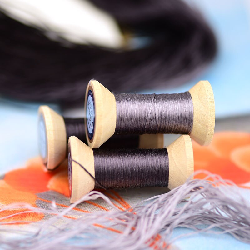 Embroidery thread / silk thread / 20 meters per thread / embroidery thread / silver gray