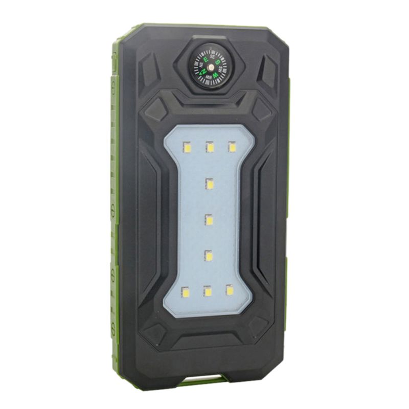 Batterie solaire Portable étanche 500000mah, double USB, chargeur universel pour tous les téléphones, Batteries non incluses