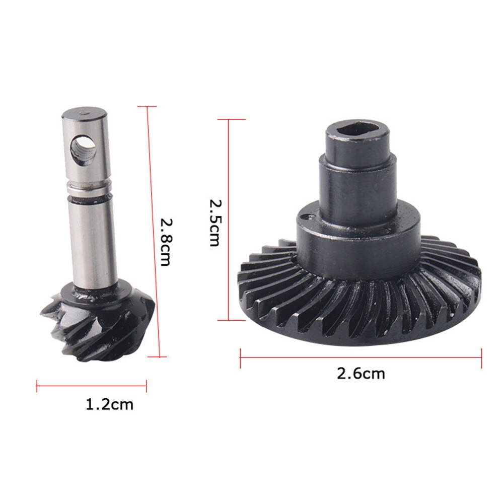 2 st 8t 30t legerad konisk axel spiralväxel för 1/10 rc bilar scx 10 ii 90047 90046: Default Title