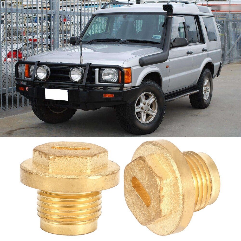 2pcs Differential Diff Brass Filler Drain Plugs with Seal Ring Fit For Land Rover All Discovery 2 Td5 & V8 models