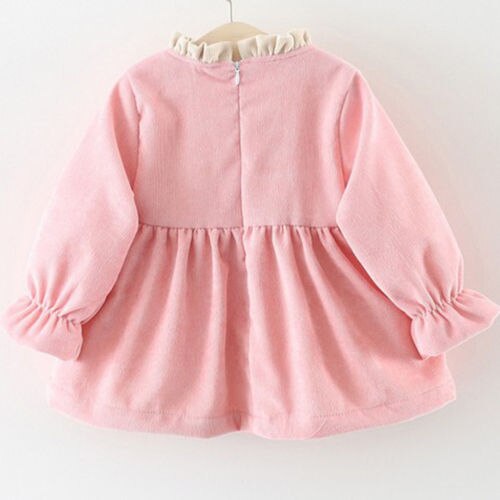 Pudcoco-vêtements de fête pour bébés filles | Vêtements mignons pour -nés, en coton, à nœud papillon: Rose / 24M