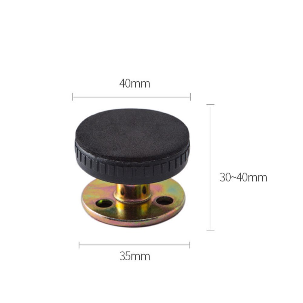 Dispositivo de mesita de noche fija, autoadhesivo, antivibración, anticolisión, estabilizador de vibración de cama, artefacto de pared: Black S