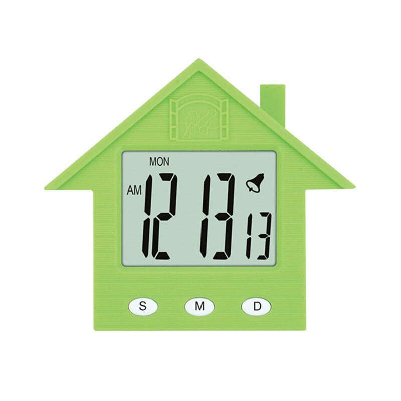 Mini reloj despertador digital led horloge casa estilo de dibujos animados sistema electrónico 24 horas magnet soporte gadgets dormitorio Escritorio