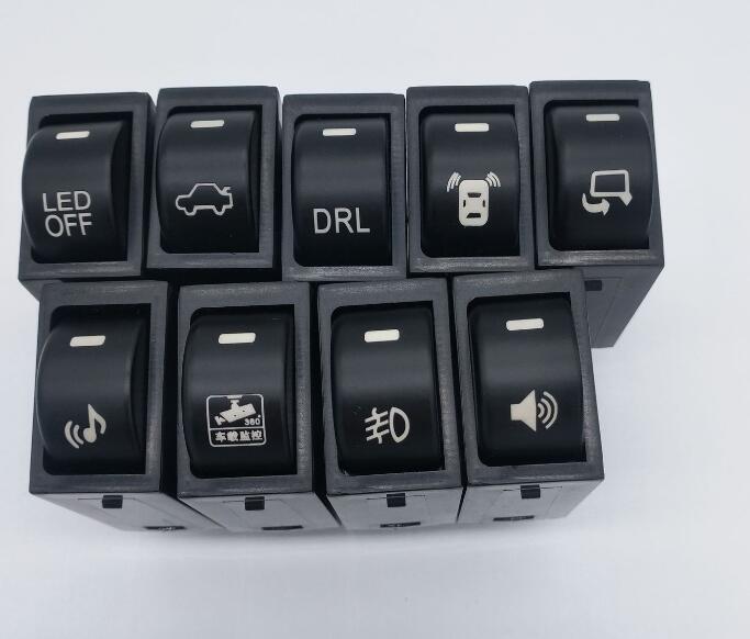 Bouton de commutation de lampe antibrouillard de 9 variétés pour Subaru