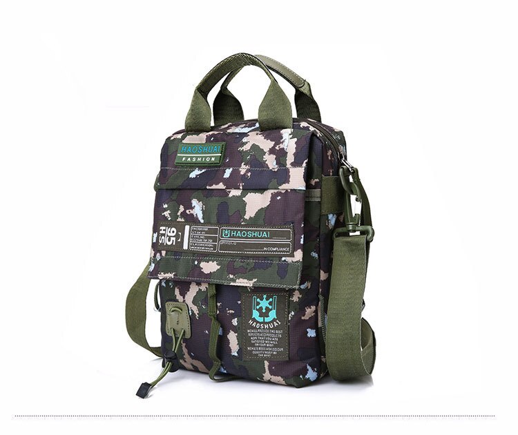 IVOTKOVA Casual Men's Shoulder Bags Male Crossbody Packs Vintage Waterproof Men Handbags & Purses Travel Bags: MULTI