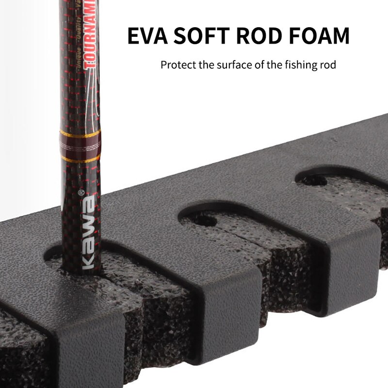 Fiskestangsholdere til 2pc lodret vægstangsstativ til opbevaring af  to 6 stænger, pladseffektiv abs-fiskestangsholder til vægmontering, opbevaringsværktøj