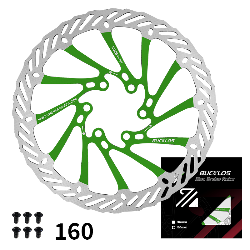 BUCKLOS G3CS Rotor 160MM 180MM 203MM Bicycle Disc Brake Rotor Bike Hydraulic Brakes Rotor High Strength Road MTB Rotors 160: VIOLET/紫罗兰