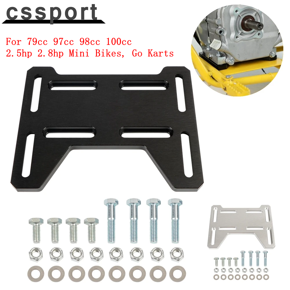 Motor Engine Mount Adapter Bracket Plate For Mini Bike Go Kart Doodlebug DB30 Coleman 100 Predator 212cc Small 4 Stroke Engines