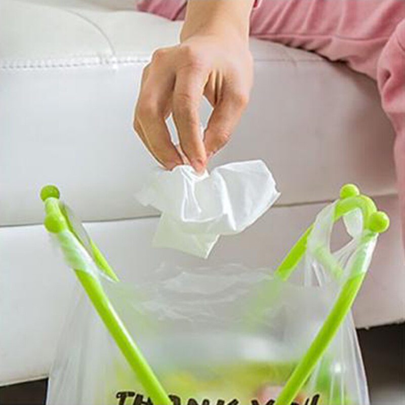 Cubo de basura plegable tipo X, porta bolsa de basura de plástico, estante de almacenaje para Cocina