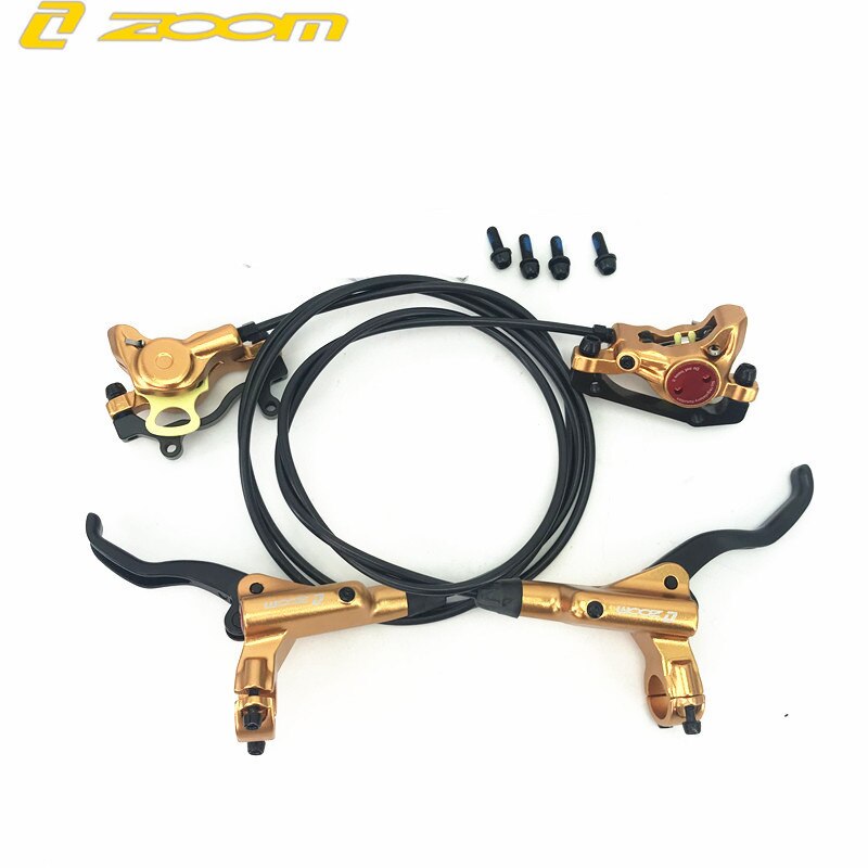 Zoom HB875 VTT frein à disque hydraulique frein hydraulique VTT avant et arrière kit frein à huile frein à disque frein vtt: Golden pair