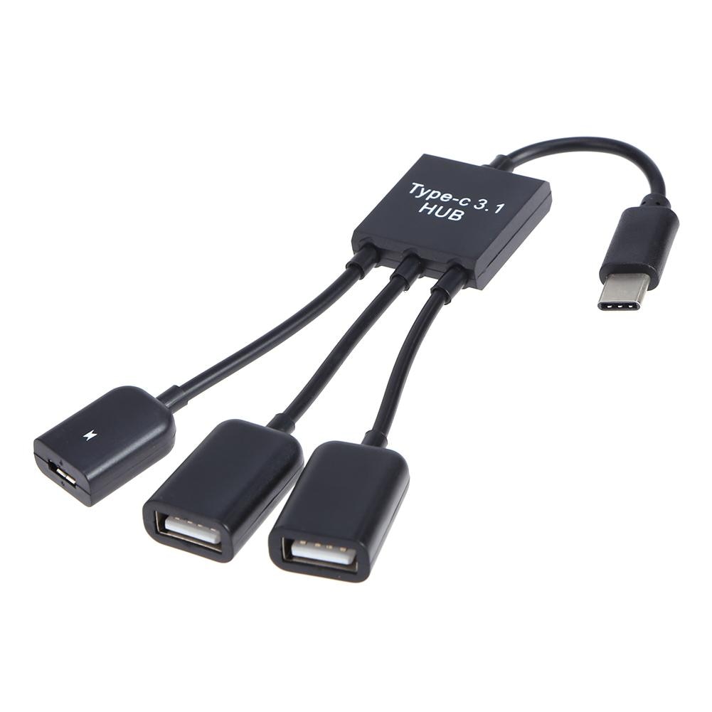 USB3.1 Type-C Otg Kabel Adapter Micro Usb Hub Usb Otg Adapter Voor Smart Telefoon Voor Windows/Mac os/Linux Systeem Voor Macbook Pc