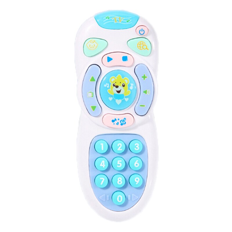 Baby Speelgoed Muziek Mobiele Telefoon Tv Afstandsbediening Vroege Educatief Speelgoed Elektrische Leren Machine Speelgoed: Purple